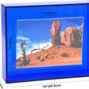 11x14 Acrylic Picture Frame for Wall and Tabletop Neon Floating Photo Frame with Decorative Bright Color, Klein Blue