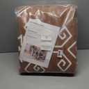 DSKOGYEM Area Rug 8x10 - Soft Washable Area Rug, Non-Slip Foldable Boho Rug, Low Pile Neutral Geometric Rug for Living Room, Dining Room, Bedroom, Home Decor - Orange