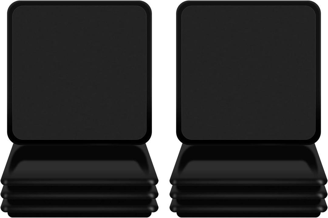 Ezprotekt Furniture Sliders for Carpet, 8 Pack 5" Furniture Movers Sliders, Heavy Duty Reusable Carpet Sliders, Furniture Glides for Sofa Bed Couch Fridge, Move Your Item Easy & Safely (Black)