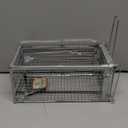 Kensizer Humane Rat Trap, Chipmunk Rodent Trap That Work for Indoor and Outdoor Small Animal - Mouse Voles Hamsters Live Cage Catch and Release 1-Pack Small 10.5" L x 5.5" W x 4.5" H
