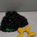 Christmas Tree Goose Outfit with LED Lights Christmas Porch Goose Costume Fits Large 23'' Lawn Yard Patio Statue Outdoor Holiday Outfit Clothes Decoration with Bells, Lights and Golden Balls