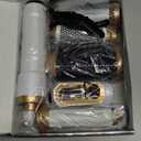 6 in 1 Air Styler Magic Hair Dryer Brush, Negative Ionic Blow Dryer Brush & 3 Heat Settings, Detachable Auto Curling & Straightening Volumizing, Frizz-Free Styling, Salon to Home Use (A-White-Pink)