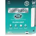 AllerEase CleanBoost Plush Knit Soft Waterproof Mattress Protector Twin Size Allergen Barrier Temperature Balancing Machine Washable Mattress Cover with Elastic Anchor Bands Mattress Cover (White)
