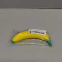 Tesorrio Fake Banana Stress Relief Fidget  6.7 x 1.4 in Soft PU Foam Desk Accessory | Lightweight Squeeze Fidget for Adults | Novelty Office Decor & Relaxation Tool