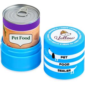 The Original Canned Dog Food Storage Container Patent Pending Reusable Airtight Can Cover Pet Food Sealer - Keeps Dog Food Can Fresh in the Fridge, Eliminates Odor, Easy to Use (Can - 1 pack)