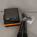 Karaoke Machine, Portable Bluetooth Speaker with 2 Wireless Microphones for Adults & Kids,Singing Machine for Parties and Gatherings, PA System Supports TWS/USB/TF/REC/AUX and TV Connected