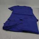 COZYFIT Scrubs for Women Set - Stretch V-Neck Scrub Top & Jogger Pant with 8 Pockets (Medium, Blueberry)