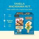 Kauai Coffee K-Cup Pods for Keurig Brewers  Arabica Coffee, 10% Hawaiian  Medium Roast, Vanilla Beans with Toasted Macabamia Nuts  Vanilla Macadamia Nut, 1 Pack of 48 Single Serve K-Cups