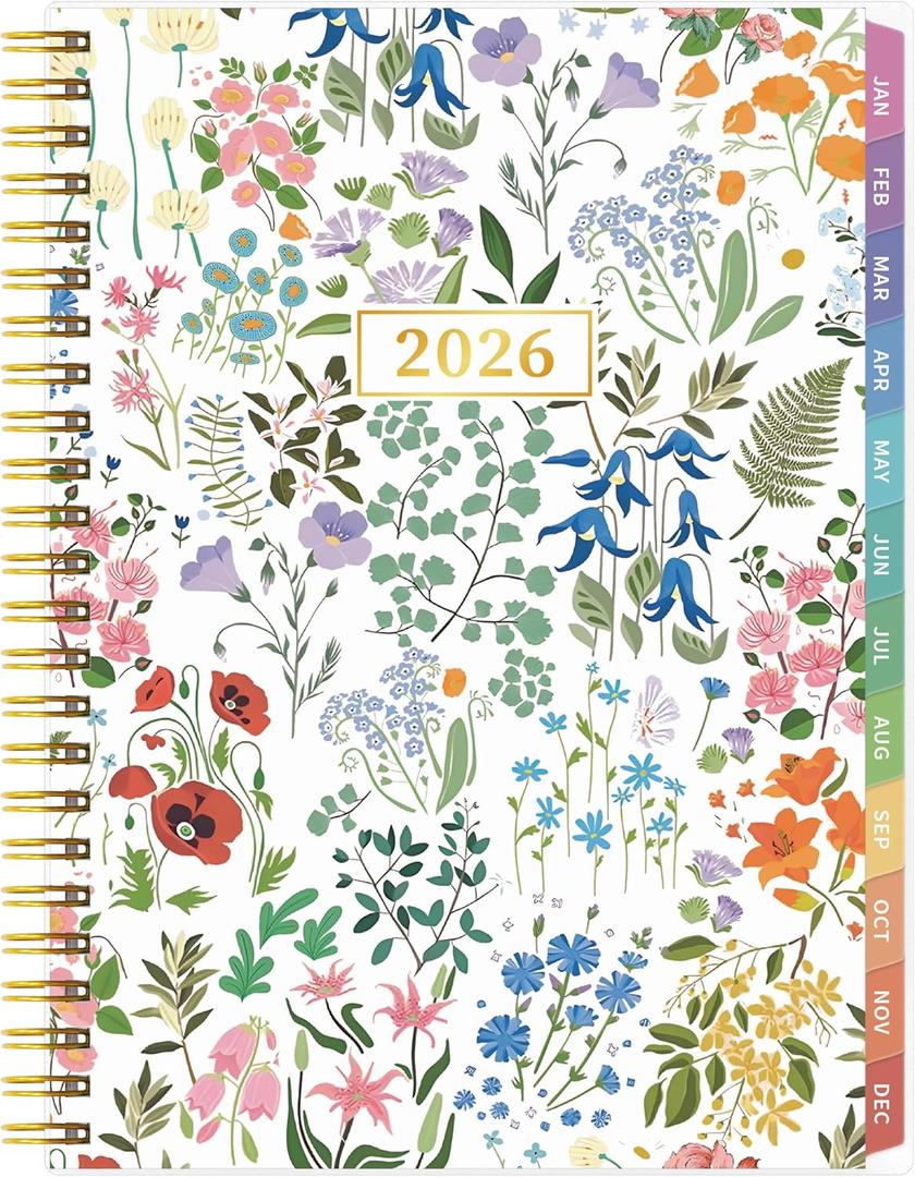 3 x 2026 Appointment Book, 30 Minutes-Hourly, Weekly  Monthly Calendar Planner 2026, Jan 2026 - Dec 2026, 6.2'' x 8.4'', 2026 Daily Planner with Tabs Pocket, Flexible Cover, Great for Office, Home, School (Multi)