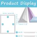 3 Set Panels Peel and Stick Premade Wainscoting Accent Wall Panels for Interior Wall Decor Easy DIY Build and Picture Frame Door Decor (16 x 20 in)