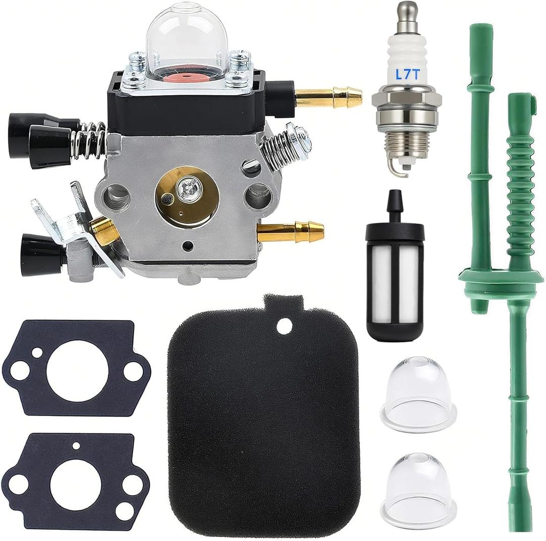 FitBest C1Q-S68 Carburetor Tune-Up Kit for Stihl BG45 BG46 BG55 BG65 BR45C SH55 SH85 Leaf Blower  Replaces Zama C1Q-S64/C1Q-S68 & Includes Gaskets, Primer Bulb, Spark Plug, Fuel Filter and Air Filter