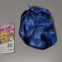 ENTRANCED STYLES Blue Wig with Bangs Long Wavy Blue Wig with Air Bangs Synthetic Wigs for Women Curly Wigs for Daily Party Cosplay (24 inch)