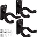 Guitar Wall Mount Guitar Hanger Acoustic Electric Guitar Hanger Bass Ukulele Black Hook Metal Holder Hangers