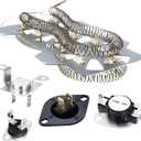 Dryer Heating Element Kit for sam-sung DV405ETPASU DVE45N5300F/A3 DV365ETBGWR/A3 DV42H5400EF DVE50R5400W/A3 DVE45T3400P/A3 DV400EWHDWR DV42H5400EW DVE50T5300C/A3 DV330AEW DV419AEW DVE45T3400V