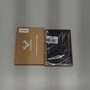 Slim Wallet,Skinny Minimal Thin Front Pocket Wallet Card Holder For Men 7Cards 3.15"x4.5",Gift-Boxed (Black4901)