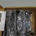 Ravinte 15 Pack Slim Square Bar Drawer Handles and Pulls - Black Kitchen Cabinet Hardware - Matte Black 4 Inch Center to Center Pulls