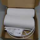 Lamp Shades Set of 2, Small Lamp Cover, White Drum Lampshades 8.7" Top x 8.7" Bottom x 7.9" High, Replacement Lamp Shades Natural Linen for Floor Lamps Table Lamps Chandelier Lamp, Assembly Required