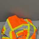 Radians SV55 Class 2 Heavy Woven Two Tone Engineer Vest with Padded Neck to Support Extra Weight in Cargo Pockets (3X-Large, Orange)