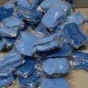 Tanlade 60 Pcs Individually Wrapped Sponges Kitchen Bulk Non Scratch Scouring Sponges for Dishes Household Cleaning Travel Apartments Hotel Car (Blue)