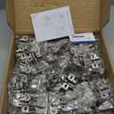 Ravinte 60 Pack 30 Pairs Short Arm Kitchen Cabinet Hinges for 1/2 Inch Overlay Cabinet, Brushed Nickel 105 Degree Opening Angle Hinges, Soft Close Concealed with Mounting Screws for Face Frame Door