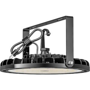 200W UFO LED High Bay Light 28000 LM 5000K w/US Plug 5ft Cable, Non-Dim
IP65 Waterproof Commercial Industrial Warehouse Workshop Factory Barn Garage Area Lighting Fixture AC85-277V