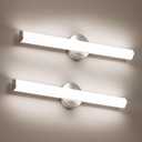 OOWOLF 24inch Bathroom Vanity Light 2-Pack, 16W Bathroom Lights Fixture,1600LM Led Vanity Lights Bar, 4000K Natural White Bath Wall Lighting Fixture Sconce Indoor, Vanity Light Fixtures Over Mirror, 23.43 Inches