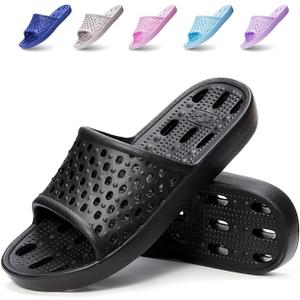 Shower Shoes Men Quick Drying Women Shower Sandals Non-Slip Comfortable House Slippers Bathroom Hotel Flip Flops Slides With Students Gym, 42-43, 10.5-11 Wide Women/ 8.5-9 Men