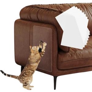 2 x Cat Scratch Furniture Protector - Couch Protector from Cat Claws, Anti-Scratch Leather Sofas Protection, Easy to Remove & No Trace, 8 Pack