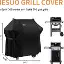 7106 BBQ Gas Grill Cover for Weber Spirit 200 and 300 Series & Genesis Silver A/B: Heavy Duty Waterproof 52 Inch 3 Burner Barbecue Grill Cover