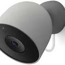 Google Nest Cam Outdoor (Wired, 2nd Gen) - Security Camera with 2K Video and Gemini, Night Vision, 2-Way Audio - Works with Google Home - 2025 Model - Hazel, White