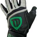 Team Defender Pro Series Padded TD Baseball Glove | Glove Protects Thumb | Rigid Rubber Thumb Mold Prevents Hyperextension, Hand Injuries (Small)