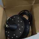 Disco Ball with Motor and Light, 4 Colors Light with 18 LED Beads, 5/8/10/15 RPM Rotating Motor with 6" Mirror Ball Remote for 70s 80s DJ Club, Wedding, Birthday, Party Essential