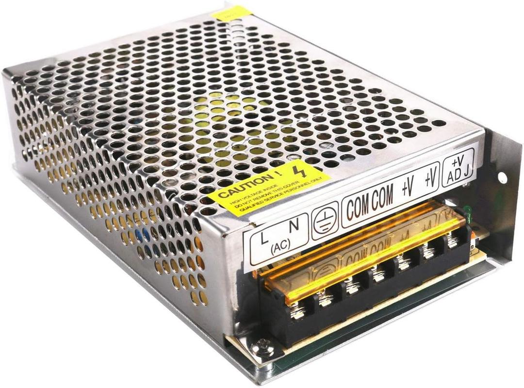 DC 5V 12A Power Supply, PHEVOS AC 110/120 to DC 5V Universal Switching Transformer Adapter for Raspberry PI Models, CCTV, Radio, Computer Project, LED Strips Pixel Lights