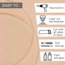 1/12" Thickness Clear Acrylic Discs, PMMA Blank Clear Acrylic Round Circle, Plexiglass Laser Cut Round Circle 25PCS (Dia 4.0")