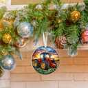 Tractor Ornament - Farm Christmas Ornaments, Barn Ornaments for Farmers - Farmer Tractor Gifts - Acrylic Ornament 2025 for Christmas Tree