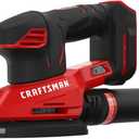 CRAFTSMAN 20V MAX Cordless Detail Sander, Tool Only (CMCW221B), Red