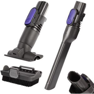 Vacuum Crevice Tool Brush Replacement Parts Compatible with Shark Pet Cordless Stick IX141 IZ162H IZ163H IZ362H IZ562H IZ140 IZ142 UZ145 Removable two-in-one Tool Brush Attachments for D-Shaped Vacuum