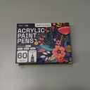 ARTISTRO 60 Acrylic Paint Pens, Art Set Acrylic Paint Markers, Fabric Markers for Textile, Canvas, Rock, Glass, Wood, Paper, Pumpkin, DIY, Paint Markers for Kids and Adults
