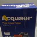 Acquaer 1/4 HP Automatic Swimming Pool Cover Pump, 2250 GPH Submersible Sump Pump with 3/4 Check Valve Adapter & 25ft Power Cord, Water Removal for Pool, Hot Tubs, Rooftops, Water Beds and more