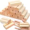 15 Pieces Wood Table Number Stands Wood Place Card Holders Picture Holder Acrylic Sign Holders for Ceremony Birthday Party Home Decoration