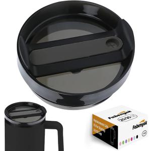 20 OZ 30 OZ Tumbler Lid Replacement Fit for Stanley Cup,1 Pack Clear Replacement Lids, Tumbler Covers for Stanley Cup Accessories (Pure - Black)