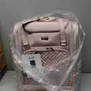 KROSER Carry On Underseat Multi-functional, 16-inch Underseater Lightweight Overnight Suitcase for Women, Dusty Pink