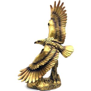 13 Inch Resin Eagle Statue Sculpture Frgurine Gift for Home Office Living Room Desktop Display Decorative Decoration