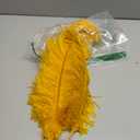 Sowder 5pcs Ostrich Feathers 16-18inch(40-45cm) Home Wedding Decoration(Gold)