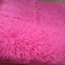 Large Fuzzy Rug 8x10 Feet Hot Pink Fluffy Rug for Living Room, Big Plush Non-Skid Shag Carpet, Soft Shaggy Rugs for Bedroom Indoor Modern Home Decor