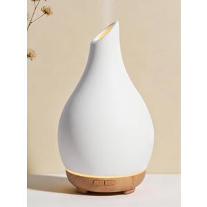 InnoGear Essential Oil Diffuser, 150ml Ceramic Diffuser Handcrafted Stone Aromatherapy Diffusers Ultrasonic Cool Mist Humidifier Vaporizer 2 Mist Modes Waterless for Home, White Vase-Shaped Ceramic (Medium)