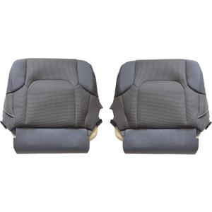 SecosAutoparts Left Front Driver and Passenger Side Bottom Replacement Cloth Seat Covers Gray Compatible with Nissan Frontier 2005 2006 2007 2008 2009 2010 2011 2012 2013 2014 2015 2016 2017 2018 2019