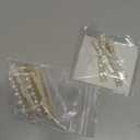 12 Pieces Rhinestone Bobby Pins Decorative Fancy Crystal Hair Clips Shiny Metal X Shaped Barrettes Bling Diamond Wedding Bridal Shower Hair Accessories for Women Ladies Girls (Gold, White)