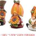 Hodao 3pcs Fall Thanksgiving Pumpkin Gnomes Decorations Handmade Swedish Tomte Elf for Fall Decor Gift - Thanksgiving Party Home Gnomes Decor - Autumn Gifts