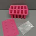 Homemade Popsicles Molds, Food Grade Popsicle Molds for Kids, 10 Cavity Non-BPA Silicone Ice Pop Maker, Reusable Silicone Popsicle Molds with 50 Stick, 50 Bags, Funnel (Pink)